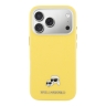 Karl Lagerfeld для iPhone 17 Pro Max чехол PU Saffiano FW NFT Karl&Choupette metal&Cam Hard Yellow (MagSafe)