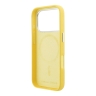 Karl Lagerfeld для iPhone 17 Pro Max чехол PU Saffiano FW NFT Karl&Choupette metal&Cam Hard Yellow (MagSafe)