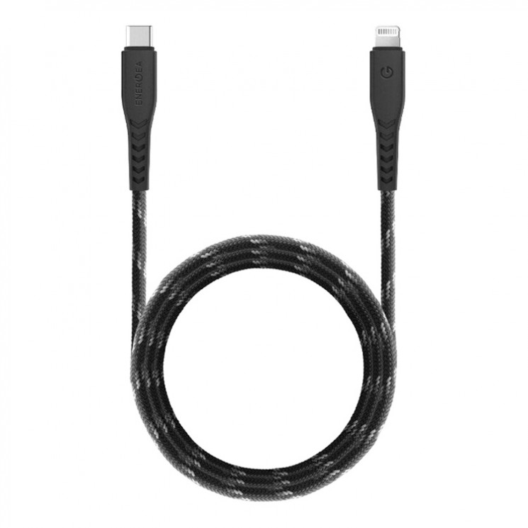 Кабель EnergEA NyloFlex USB-С/Lightning MFi C94 (1.5 м), черный
