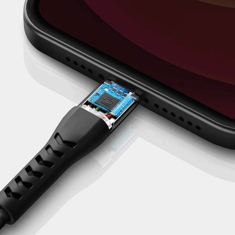Usb c mfi. Energea nyloflex USB — Lightning MFI 3а 1.5 м, White.