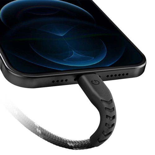 Кабель EnergEA NyloFlex USB-С/Lightning MFi C94 (1.5 м), черный