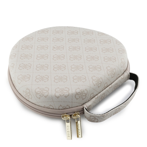 Guess чехол для накладных наушников Universal Carry Box for Headphones PU 4G with Handle Pink
