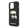Чехол Lagerfeld 3D Rubber Karl's head Hard для iPhone 14 Pro Max, черный