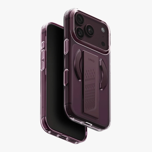 Uniq для iPhone 18 Pro Max/17 Pro Max чехол Heldro Air with FlexGrip Velvet Burgundy (MagSafe)