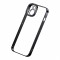 Чехол Baseus Glitter Case PC +Tempered glass для iPhone 14, черная рамка