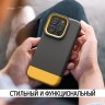 Чехол Elago GLIDE для iPhone 14 Pro, серый/желтый