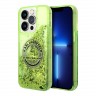Чехол Lagerfeld Liquid glitter RSG logo Hard для iPhone 13 Pro Max, зеленый