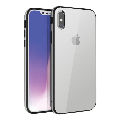 Чехол Uniq Valencia Clear для iPhone XS Max, серебристый