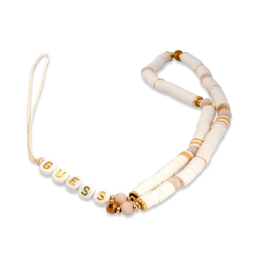 Шнурок на кисть Guess Heishi Beads (25 см), белый