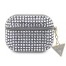 Чехол Guess Diamond Rhinestone with Triangle charm для Airpods Pro, серебристый