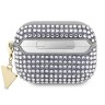 Чехол Guess Diamond Rhinestone with Triangle charm для Airpods Pro, серебристый