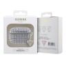 Чехол Guess Diamond Rhinestone with Triangle charm для Airpods Pro, серебристый
