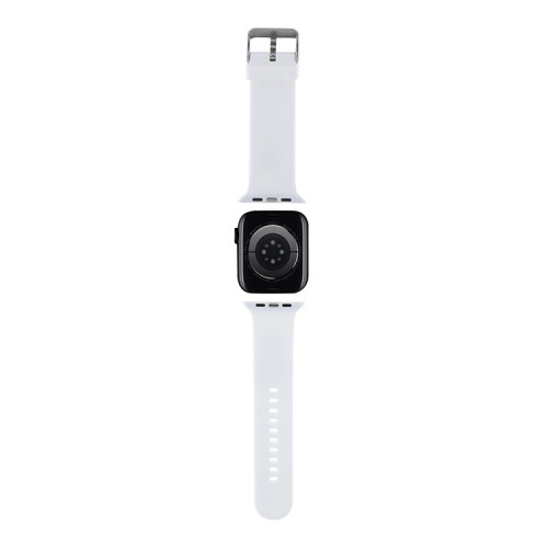 Karl Lagerfeld для Apple Watch 42-41-40 mm ремешок 3D Rubber NFT Karl head White