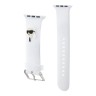 Karl Lagerfeld для Apple Watch 42-41-40 mm ремешок 3D Rubber NFT Karl head White