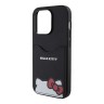 Hello Kitty для iPhone 14 Pro чехол Cardslot PU Leather Hidden Kitty Hard Black