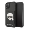 Lagerfeld чехол PU Leather Karl's Head Hard with cardslot для 11 Pro Max, черный