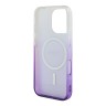 Guess для iPhone 16 Pro чехол PC/TPU Glitter Gradient Purple (MagSafe)