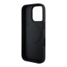 U.S. Polo для iPhone 16 Pro Max чехол PU Round Double horse logo Black (MagSafe)