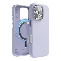 Elago для iPhone 16 Pro Max чехол Soft silicone (Liquid) Purple (MagSafe)