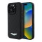 Aston Martin для iPhone 16 Pro чехол Leather Perforated Quilted Diamonds Hard Black