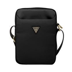 Сумка Guess Nylon Tablet bag with Triangle metal logo для планшета до 8", черная