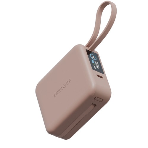 Energea АКБ MagPac MINI Plus, 10000W Magnetic wireless 15W +С 20W +2 C cables and Display Pink