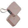 Energea АКБ MagPac MINI Plus, 10000W Magnetic wireless 15W +С 20W +2 C cables and Display Pink