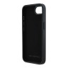 Karl Lagerfeld для iPhone 16e чехол Cardslot PU Grained leather Metal Signature Hard Black
