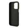 Guess для iPhone 15 Pro Max чехол PU Grained leather 4G Big metal logo and Camera Stand Hard Black