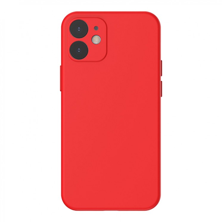 Чехол Baseus Liquid Silica Gel Protective для iPhone 12 mini, красный