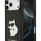 Karl Lagerfeld для iPhone 17 Pro Max чехол PU Saffiano Monogram NFT Choupette Hard Black