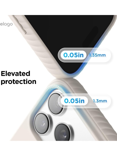 Elago для iPhone 17 Pro чехол Magnetic Ridge Silicone Stone (MagSafe)