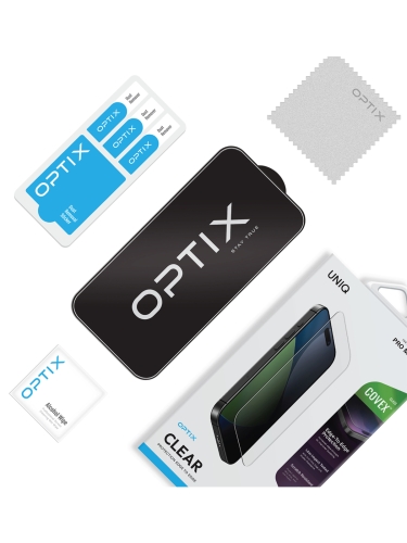 Uniq стекло для iPhone 17/16 Pro OPTIX Clear (+installer)