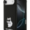 Karl Lagerfeld для iPhone Air чехол Liquid silicone NFT Choupette Metal Cam Hard Black (MagSafe)