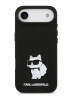 Karl Lagerfeld для iPhone Air чехол Liquid silicone NFT Choupette Metal Cam Hard Black (MagSafe)