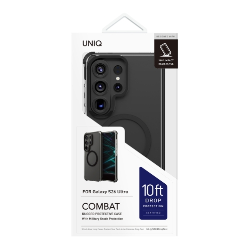 Uniq для Galaxy S26 Ultra чехол Combat Carbon Black (MagSafe)