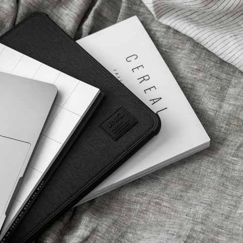 Uniq DFender Sleeve Kanvas для Macbook AIR | PRO 13, черный (см, 32.5 х 22.7 х 1.7) DFENDER(13)-BLACK