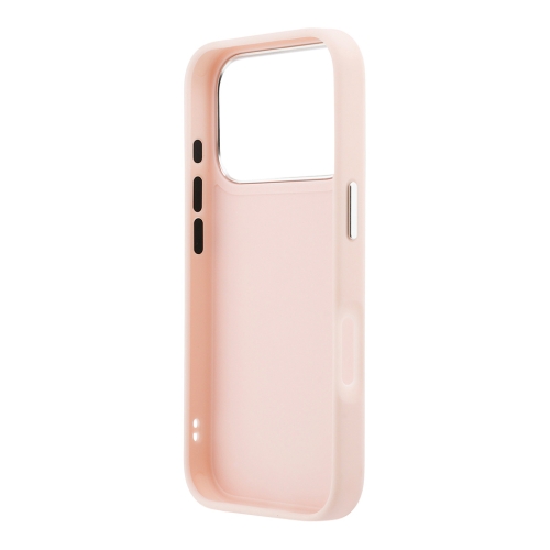 Karl Lagerfeld для iPhone 17 Pro чехол PU Smooth Sketch Karl&Choupette Metal Cam with Cardslot Pink
