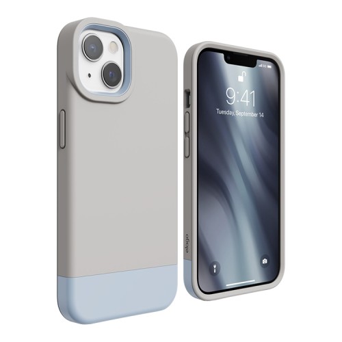 Чехол Elago GLIDE для iPhone 13, бежевый/голубой