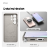 Elago для Galaxy S26 Ultra чехол Magnetic PU Leather Light Grey (MagSafe)