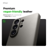 Elago для Galaxy S26 Ultra чехол Magnetic PU Leather Light Grey (MagSafe)