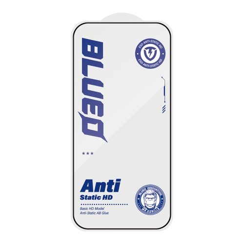BlueO стекло для iPhone 18 Pro/17 Pro/17/16 Pro, Narrow border HD Anti-Static Black (эконом пак)