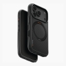 Uniq для iPhone 18 Pro Max/17 Pro Max чехол KEVA Kevlar 360-Rotating stand Carbon Black (MagSafe)