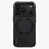 Uniq для iPhone 18 Pro Max/17 Pro Max чехол KEVA Kevlar 360-Rotating stand Carbon Black (MagSafe)