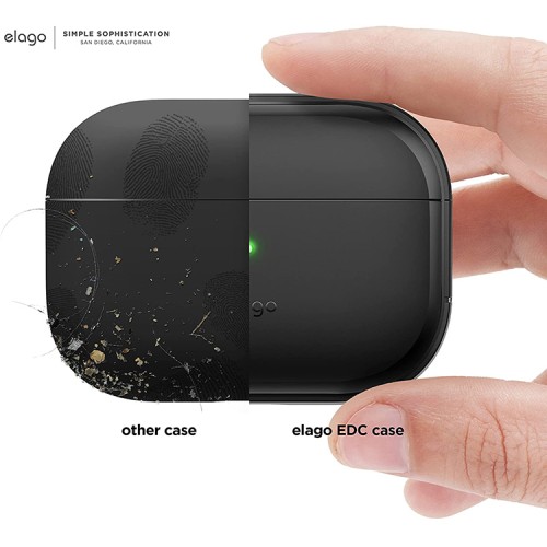 Чехол Elago EDC Armor TPU case with Round strap для AirPods Pro 2 (all), черный
