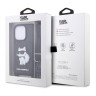 Чехол Lagerfeld Crossbody cardslot PU Saffiano Monogram NFT Choupette Hard для iPhone 14 Pro, черный