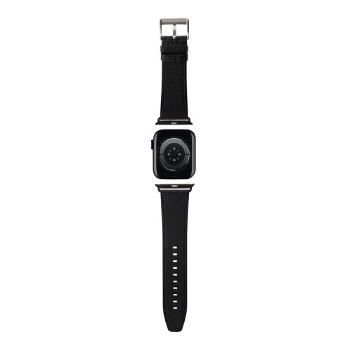 Karl Lagerfeld для Apple Watch 42-41-40 mm ремешок PU Saffiano Monogram Black