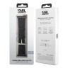 Karl Lagerfeld для Apple Watch 42-41-40 mm ремешок PU Saffiano Monogram Black