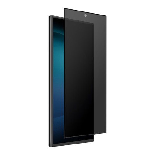 Uniq стекло для Galaxy S24 Ultra OPTIX Privacy (Антишпион без сканера) Clear/Black (+installer)