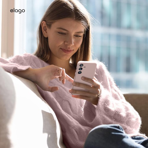 Elago для Galaxy S24+ чехол Soft silicone (Liquid) Lovely Pink